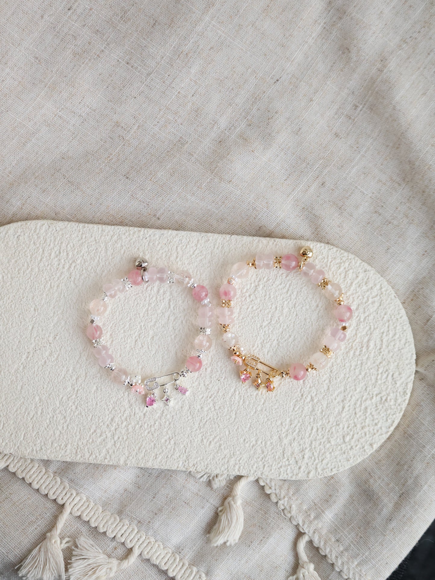 Aurielle Safety Pin Collection: Pink 8mm (Elastic)