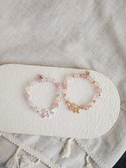 Aurielle Safety Pin Collection: Pink 8mm (Elastic)