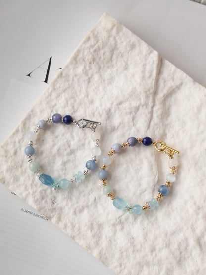 *Instocks* - Azurea Blue 8mm Duobao w OT Clasp