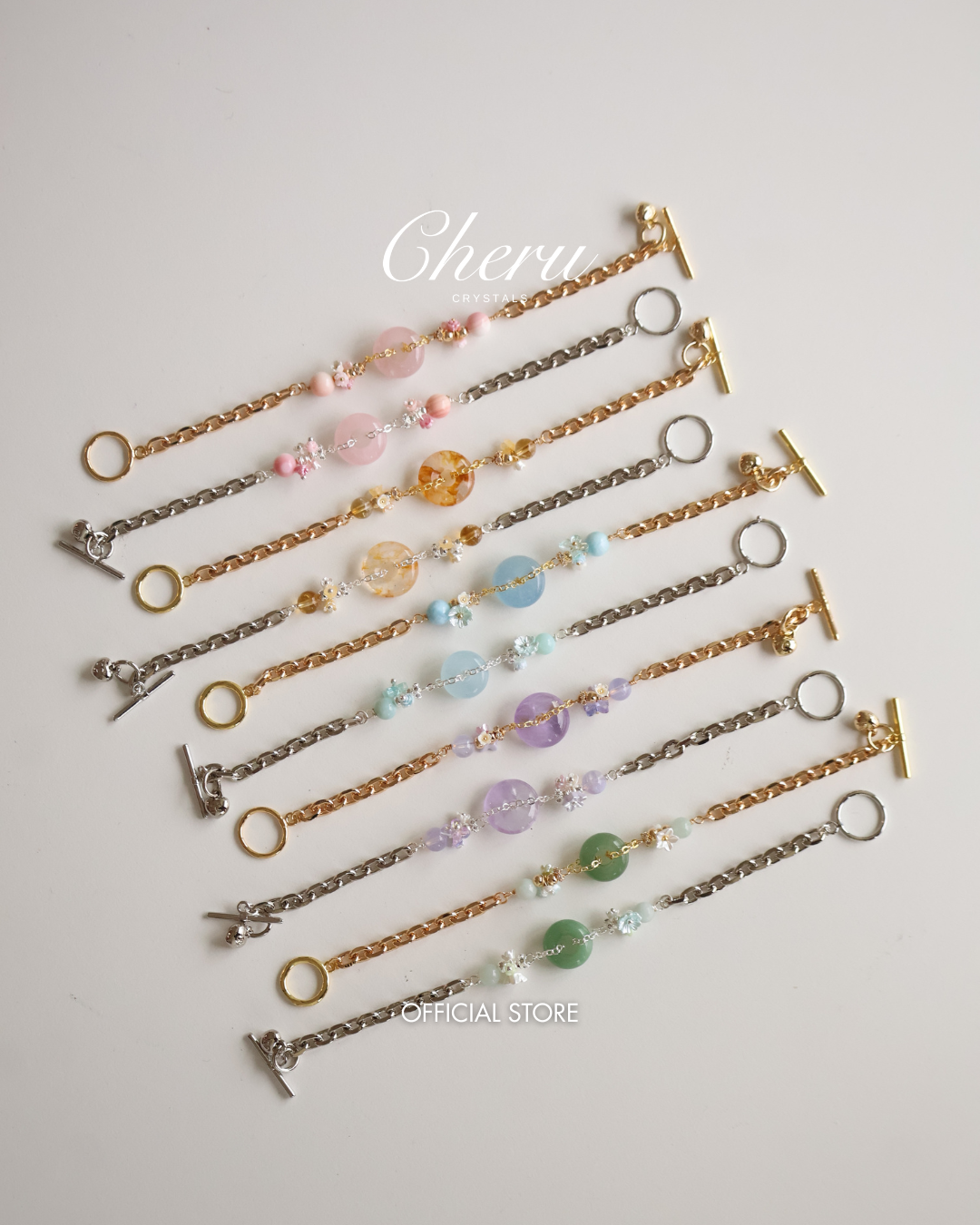 Coris Ping An Kou Crystal Chain — Series Design (OT Clasp, Chain)