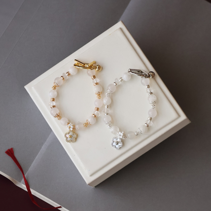 Snowy 8mm (Elastic, OT Clasp)