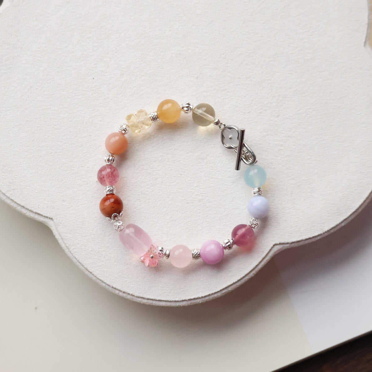 [Cheru] - 8mm Bloomelle Duo Bao (Elastic, OT Clasp)