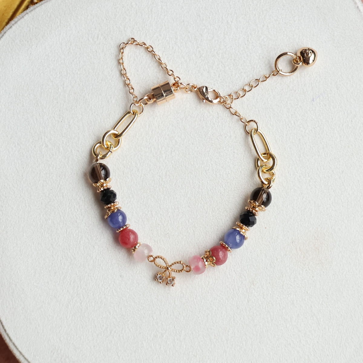 Breast Cancer Awareness: Divine Hope 6mm (Chain, Magnetic Clasp with Adjustable Lobster Clasp)