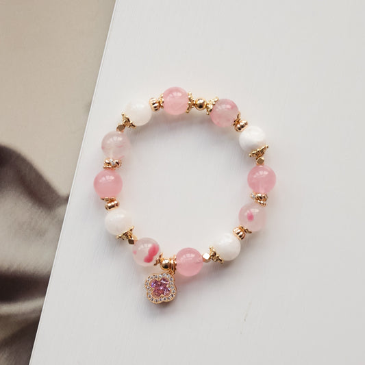 Cordelia Twin: Pink 10mm (Elastic)