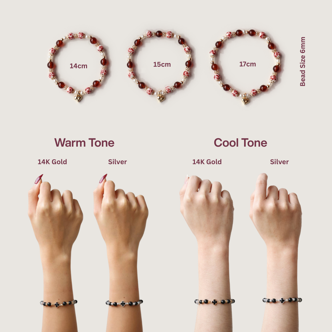 Breast Cancer Awareness: Courage Within 6mm (Chain, Magnetic Clasp with Adjustable Lobster Clasp)