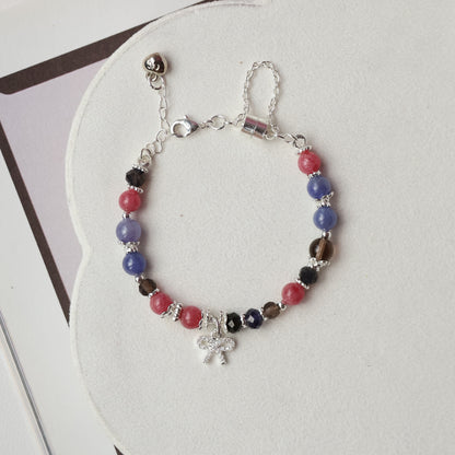 Breast Cancer Awareness: Courage Within 6mm (Chain, Magnetic Clasp with Adjustable Lobster Clasp)