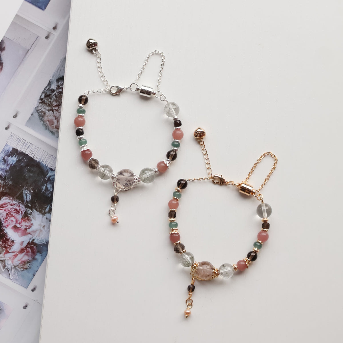 Juliet Mauve 6-10mm (Chain, Magnetic Clasp with Adjustable Lobster Clasp)