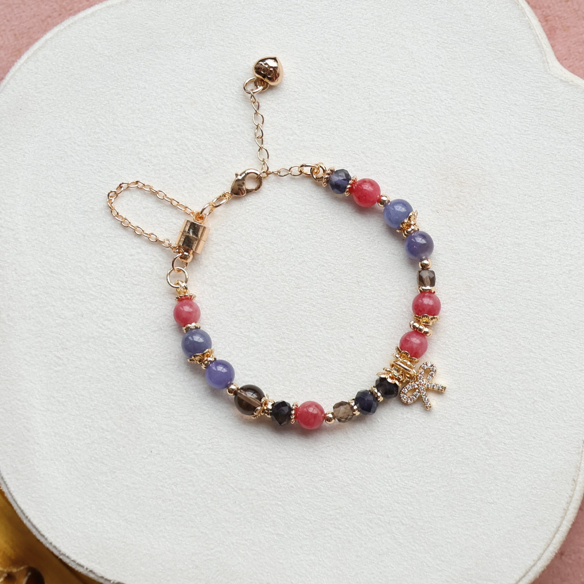 Breast Cancer Awareness: Courage Within 6mm (Chain, Magnetic Clasp with Adjustable Lobster Clasp)