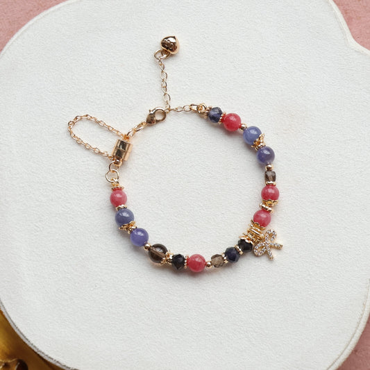 Breast Cancer Awareness: Courage Within 6mm (Chain, Magnetic Clasp with Adjustable Lobster Clasp)