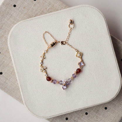 Purple Ghost 6mm (Chain, Magnetic Clasp with Adjustable Lobster Clasp)