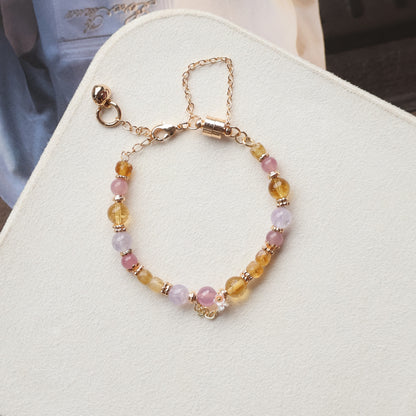 Passion Fruit 6mm (Chain, Magnetic Clasp with Adjustable Lobster Clasp)