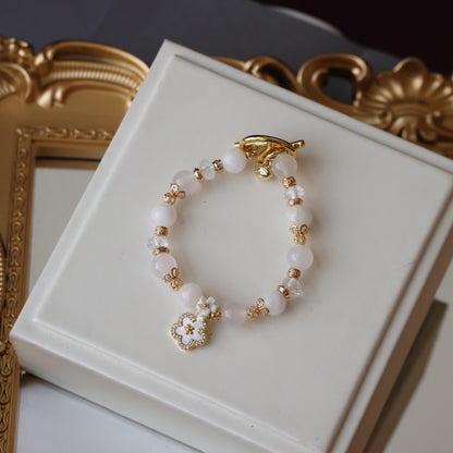 Snowy 8mm (Elastic, OT Clasp)