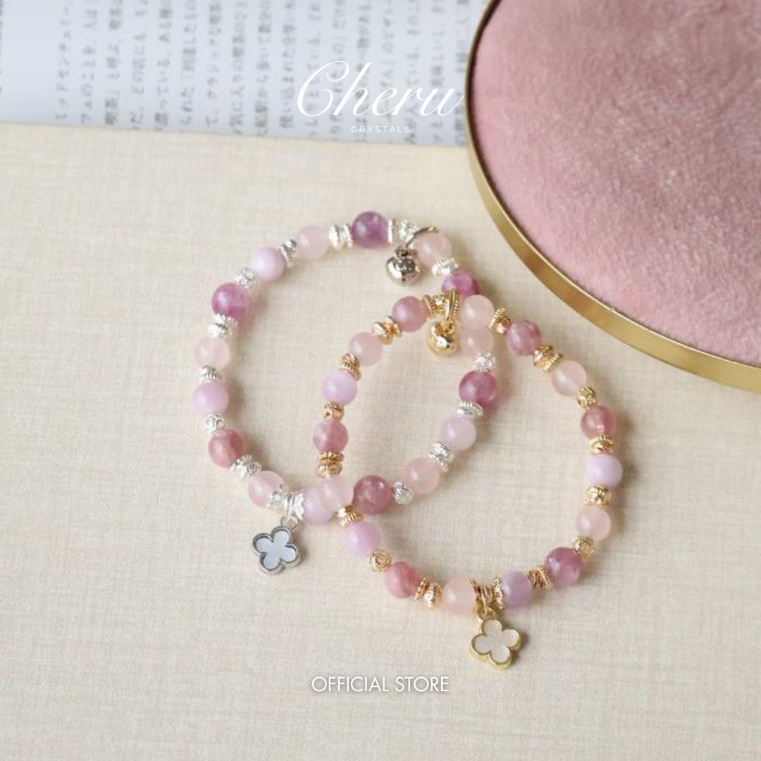 Ada Mini Clover: Pink 6mm (Elastic)