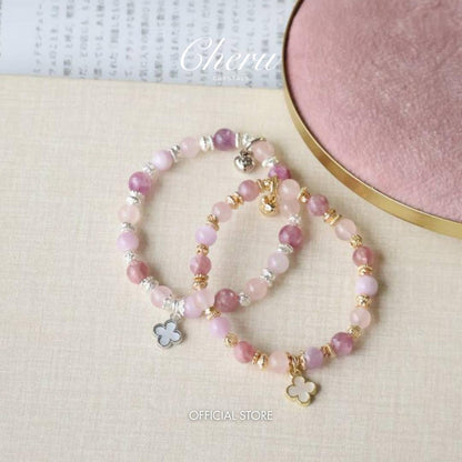 Ada Mini Clover: Pink 6mm (Elastic)