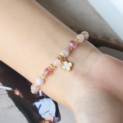 Ada Mini Clover: Pink 6mm (Elastic)
