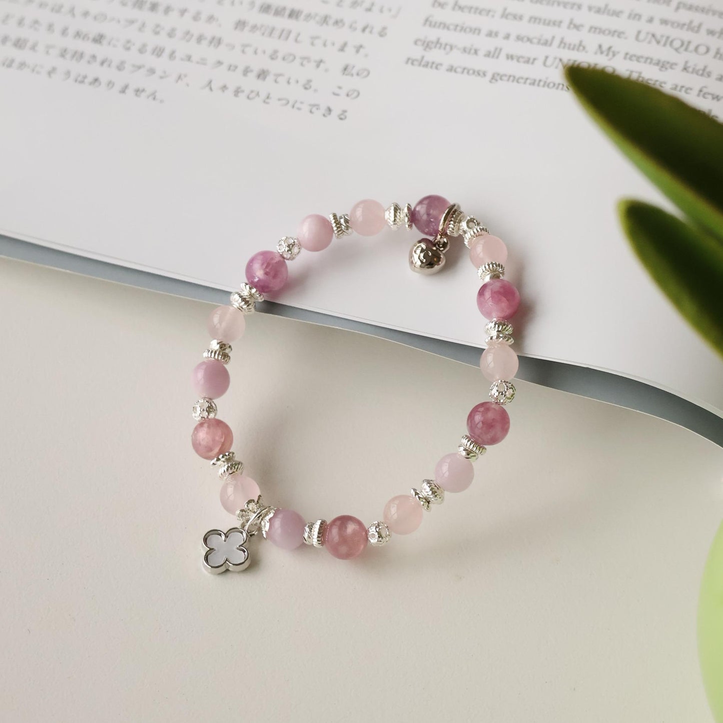 Ada Mini Clover: Pink 6mm (Elastic)