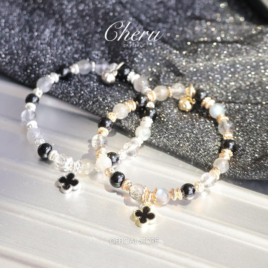 Ada Mini Clover: Black 6mm (Elastic)