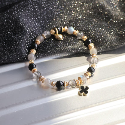 Ada Mini Clover: Black 6mm (Elastic)