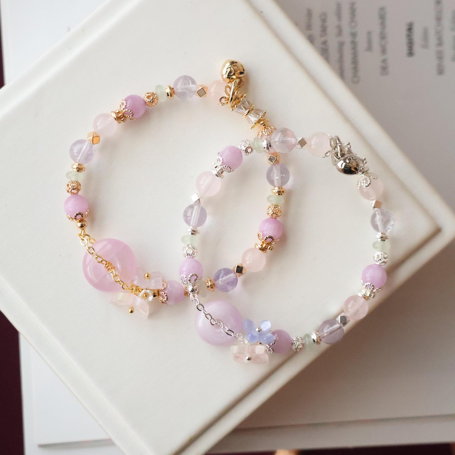 Everfae Ping An Kou Series: Spring Lavender 8mm (Elastic)