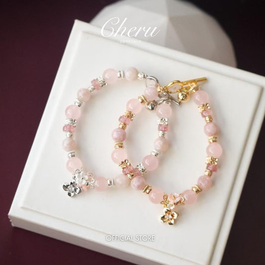 Pink Reverie 8mm (Elastic, OT Clasp)
