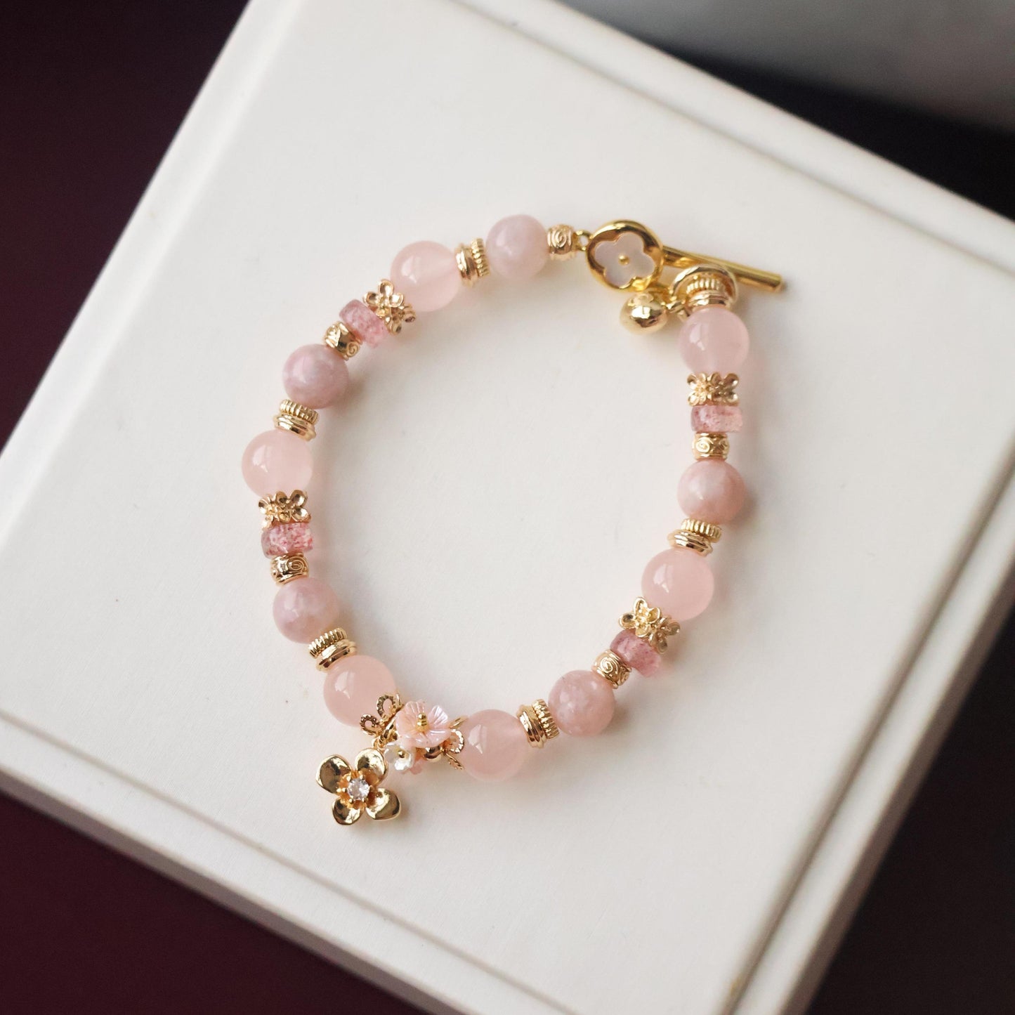 Pink Reverie 8mm (Elastic, OT Clasp)