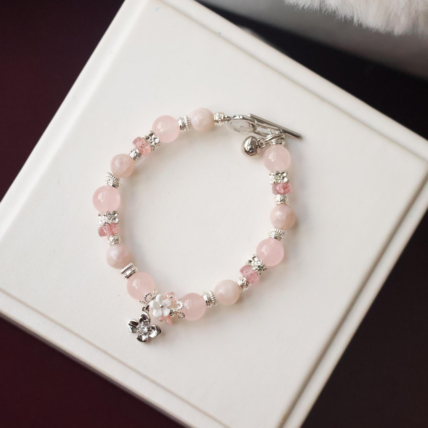 Pink Reverie 8mm (Elastic, OT Clasp)