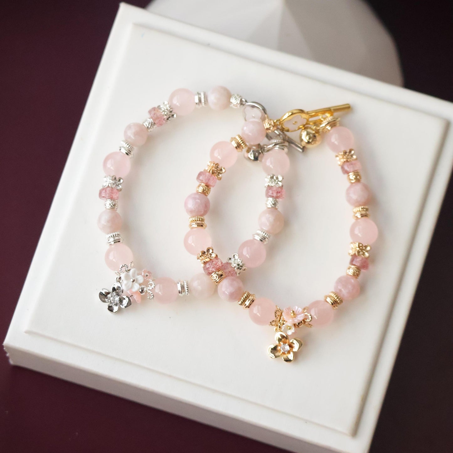 Pink Reverie 8mm (Elastic, OT Clasp)