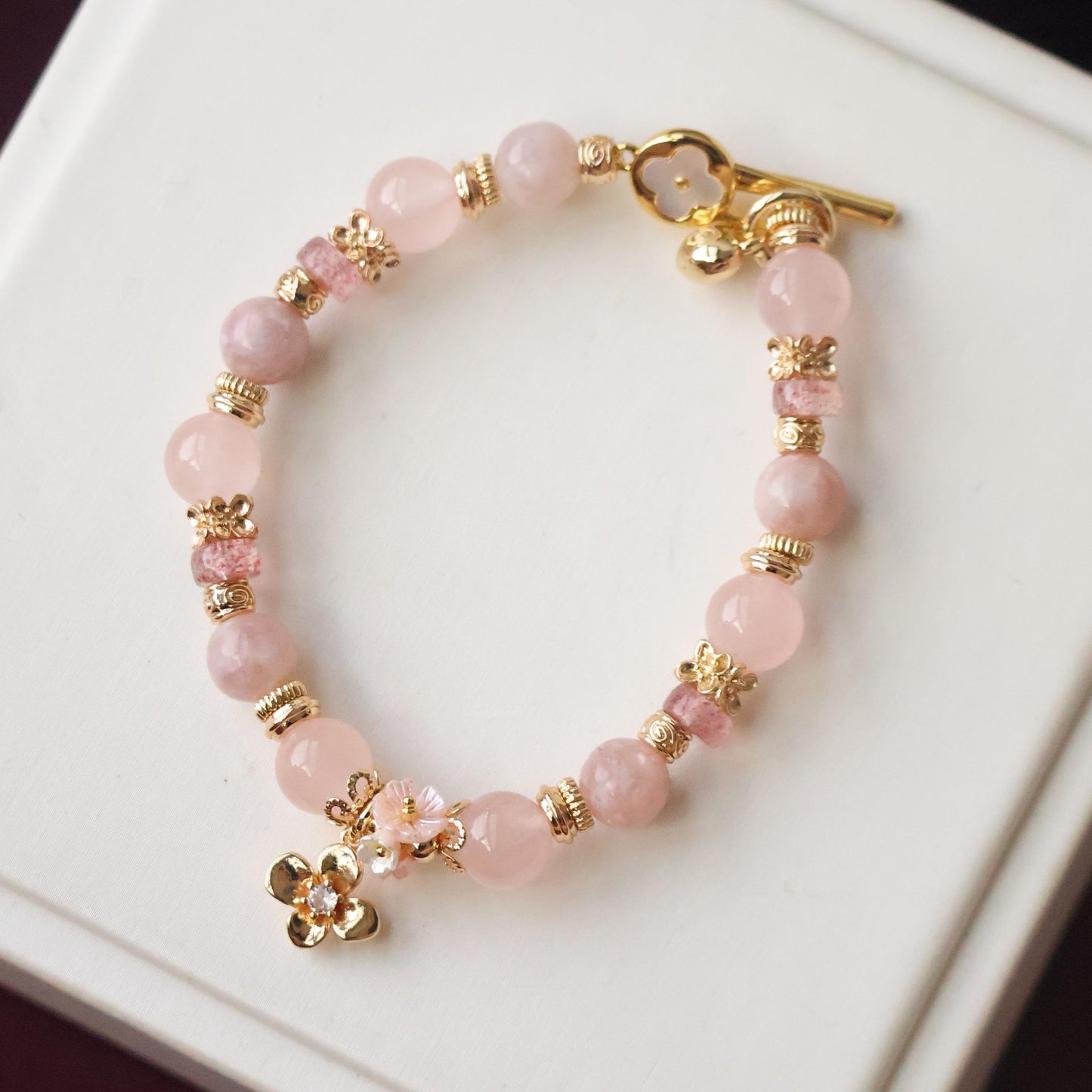 Pink Reverie 8mm (Elastic, OT Clasp)