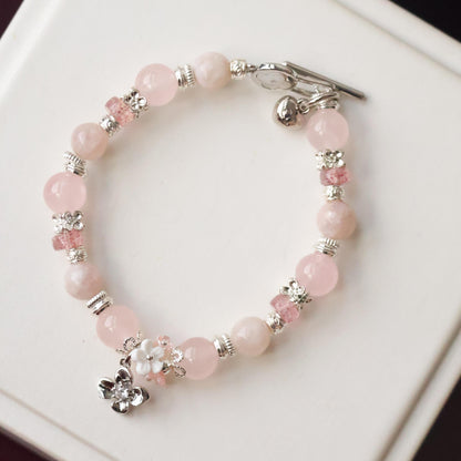 Pink Reverie 8mm (Elastic, OT Clasp)