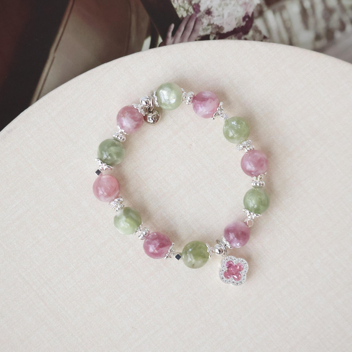 Cordelia Twin 10mm - Purple Emerald Mica & Green Emerald Mica (Elastic)