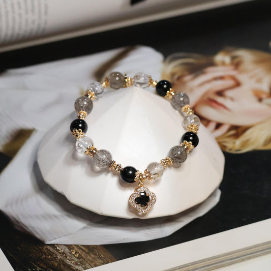 Cordelia Twin Black 8mm (Elastic)