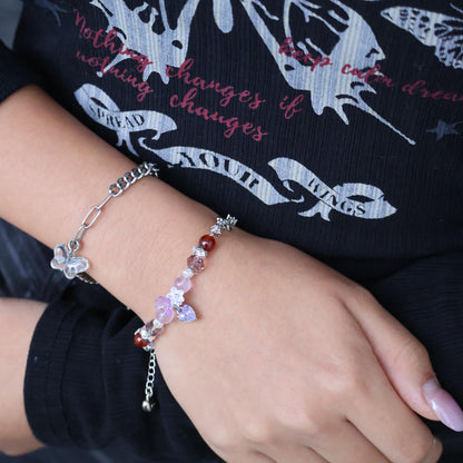 Purple Ghost 6mm (Chain, Magnetic Clasp with Adjustable Lobster Clasp)