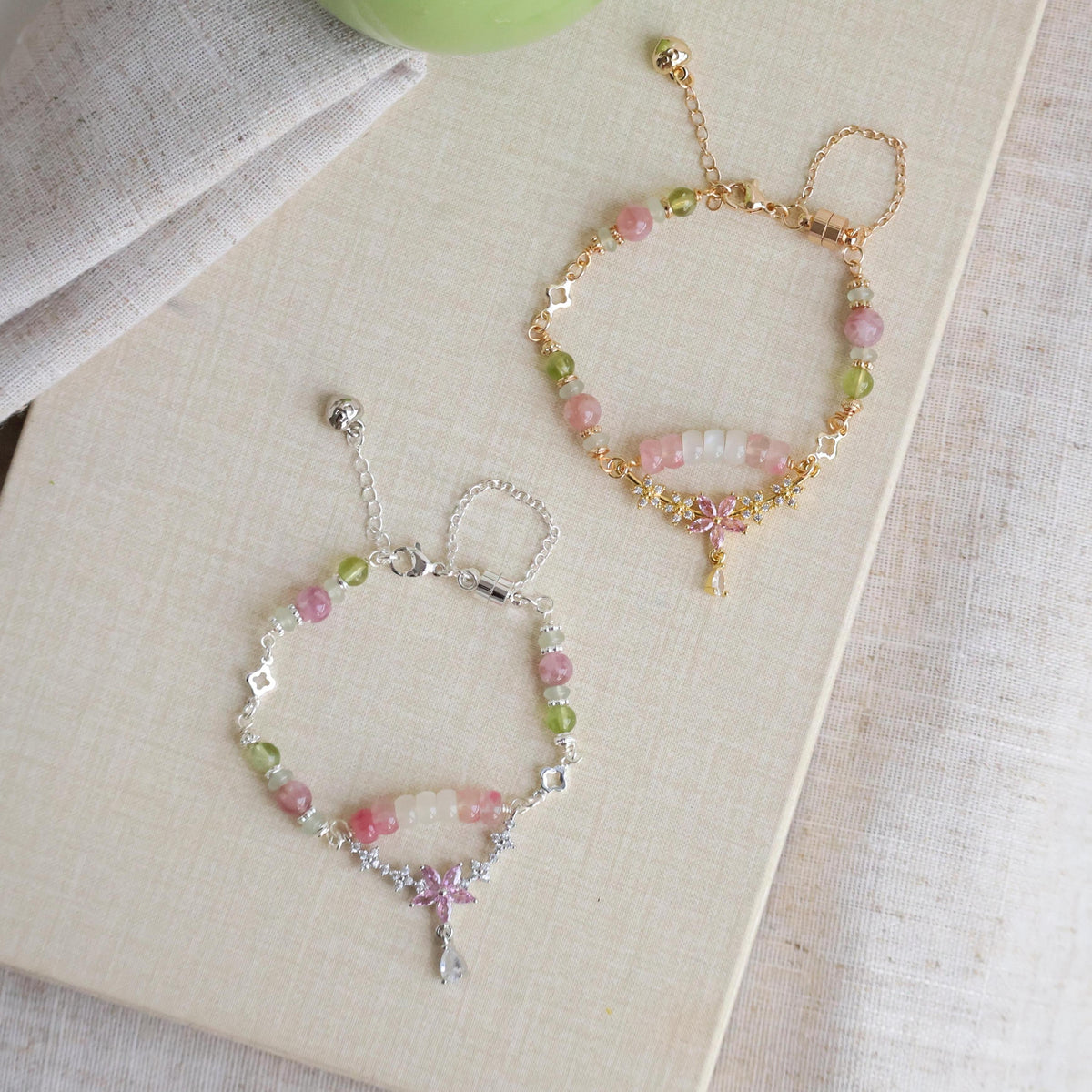 Be a Flower 6mm (Chain, Magnetic Clasp with Adjustable Lobster Clasp)