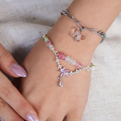 Be a Flower 6mm (Chain, Magnetic Clasp with Adjustable Lobster Clasp)