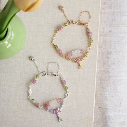 Be a Flower 6mm (Chain, Magnetic Clasp with Adjustable Lobster Clasp)