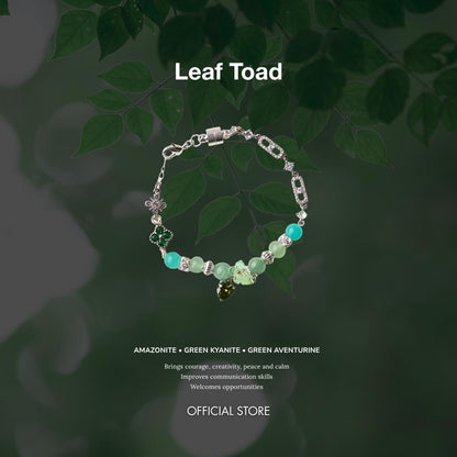 Leaf Toad 6mm (Chain, Magnetic Clasp with Adjustable Lobster Clasp)