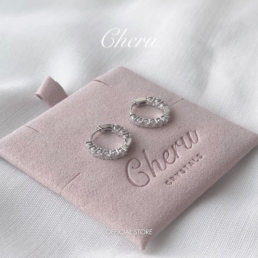 Gen Moissanite Hoop Huggies Earrings AU750