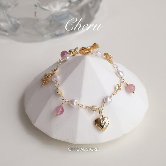 Danglys V2 Lavender Rose Quartz 6mm (Chain, OT Clasp)