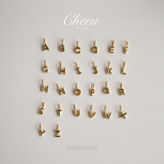 4. CHOOSE ALPHABET CHARM: Customisable Non-Tarnish Stainless Steel [Cheru]