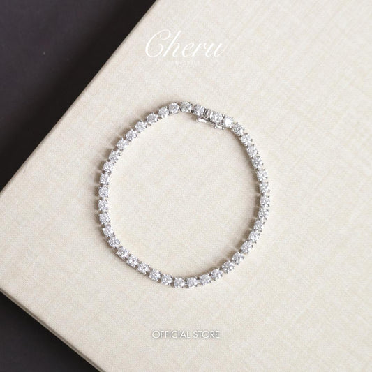 Full Moissanite Tennis Bracelet AU750